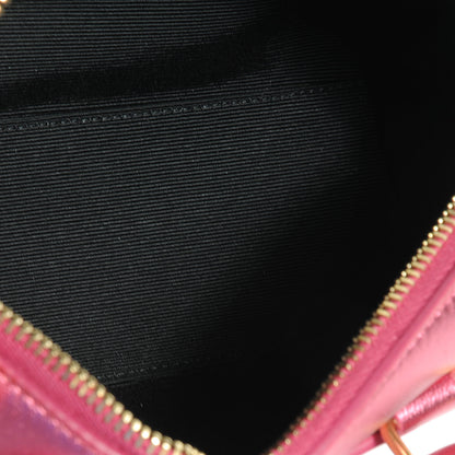 Saint Laurent Metallic Leather Classic Duffle Toy Pink 5 of 8