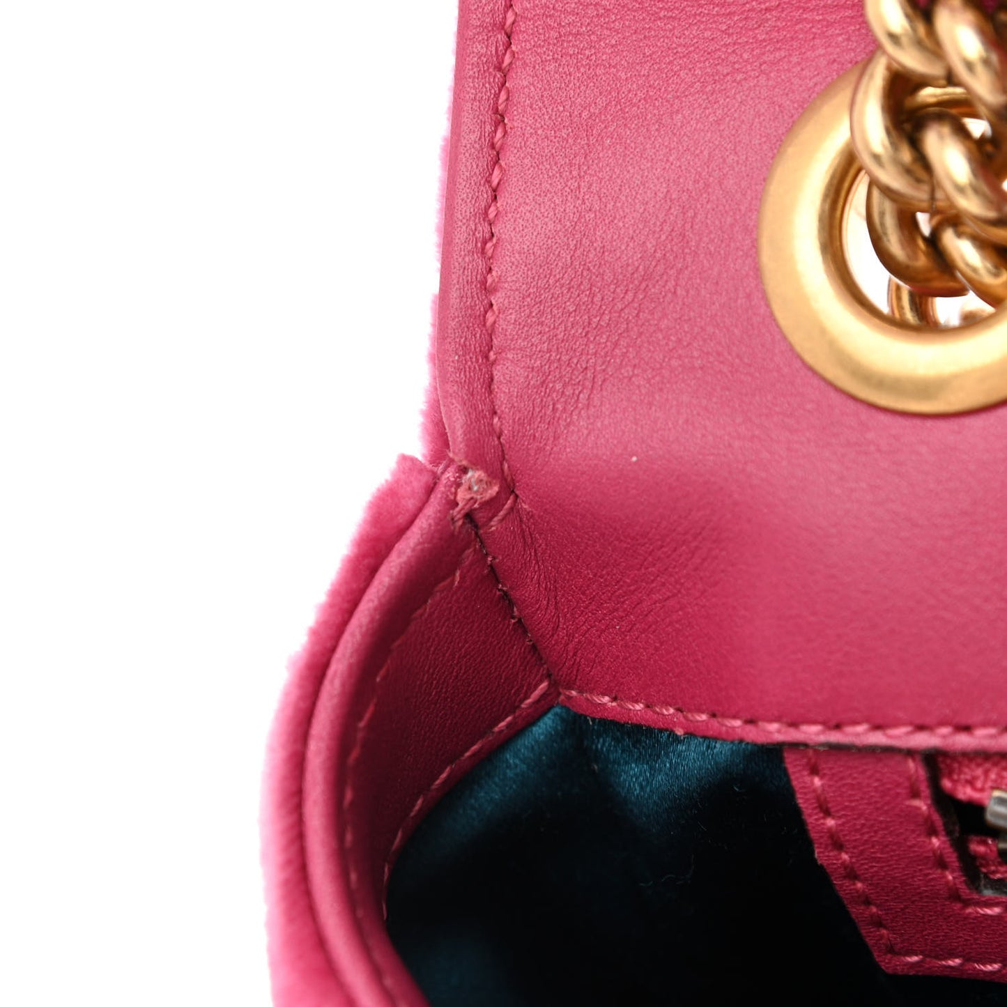 Velvet Matelasse Small GG Marmont Shoulder Bag Light Raspberry Rose