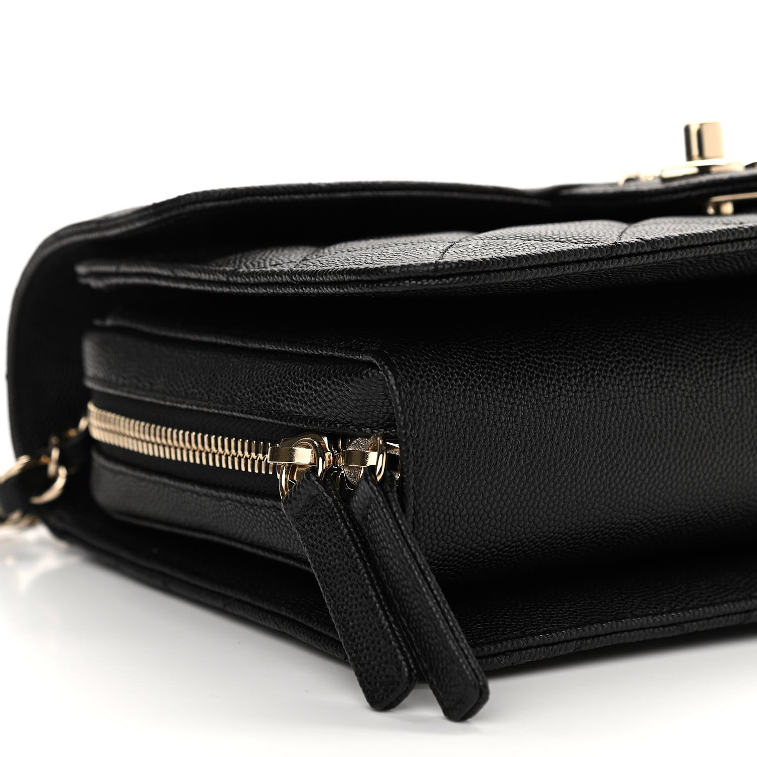 Chanel Caviar Quilted Large Like A Wallet Flap Black 10 of 12