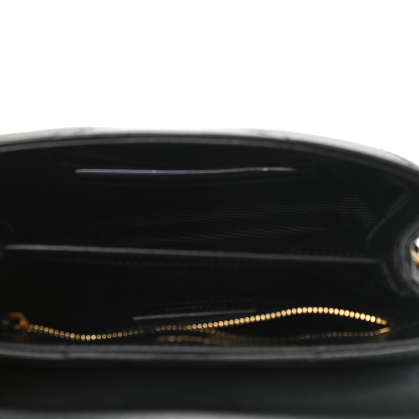 Calfskin Y Quilted Monogram Toy Loulou Crossbody Bag Black