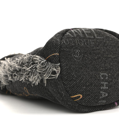 Chanel Denim Quilted Mood Mini Bucket With Chain Black Multicolor 9 of 11