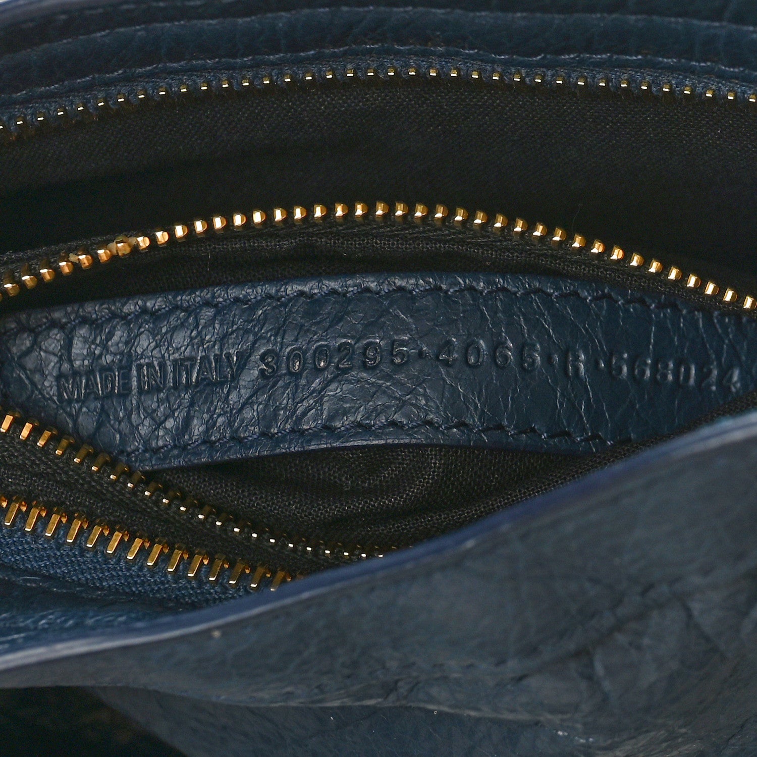 Balenciaga Agneau Classic Gold Hardware Mini City Bleu De Minuit 7 of 10