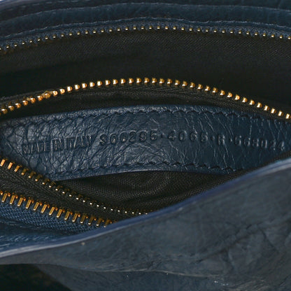 Balenciaga Agneau Classic Gold Hardware Mini City Bleu De Minuit 7 of 10