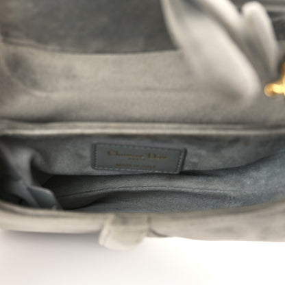 Christian Dior Velvet Crystal Mini Saddle Bag Grey 5 of 10