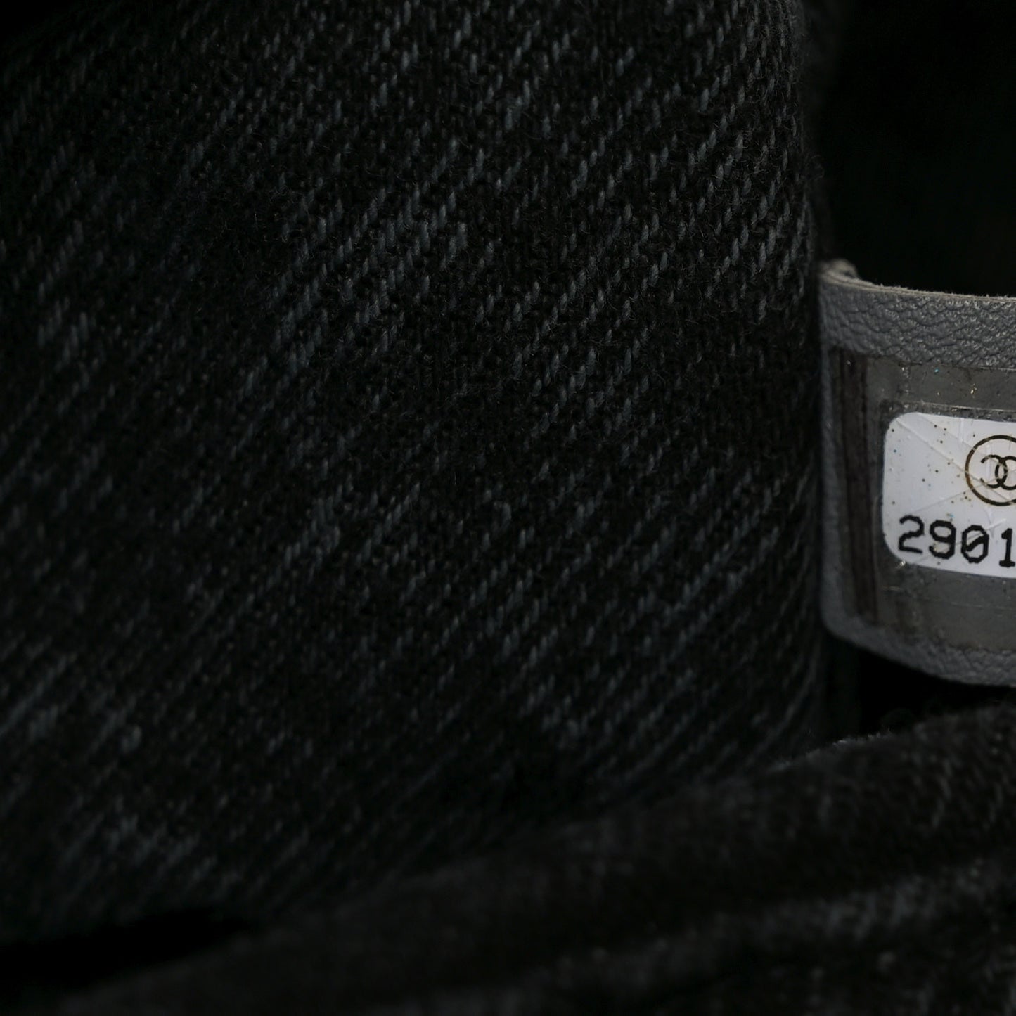 Denim Quilted Denimpression Flap Grey Black