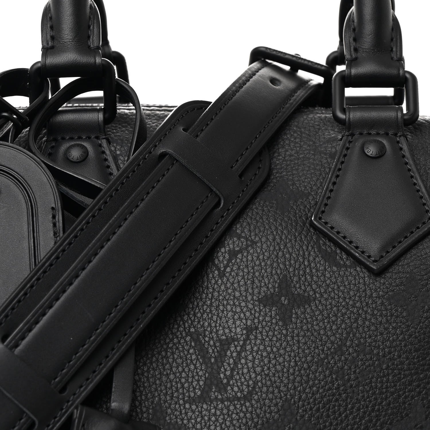 Louis Vuitton Calfskin Monogram Speedy P9 Bandouliere 30 Ultra Black 8 of 10