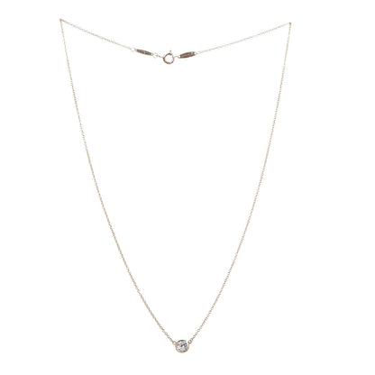 Tiffany 18K Yellow Gold Diamond .37ct Elsa Peretti Diamonds by the Yard Pendant Necklace 3 of 6