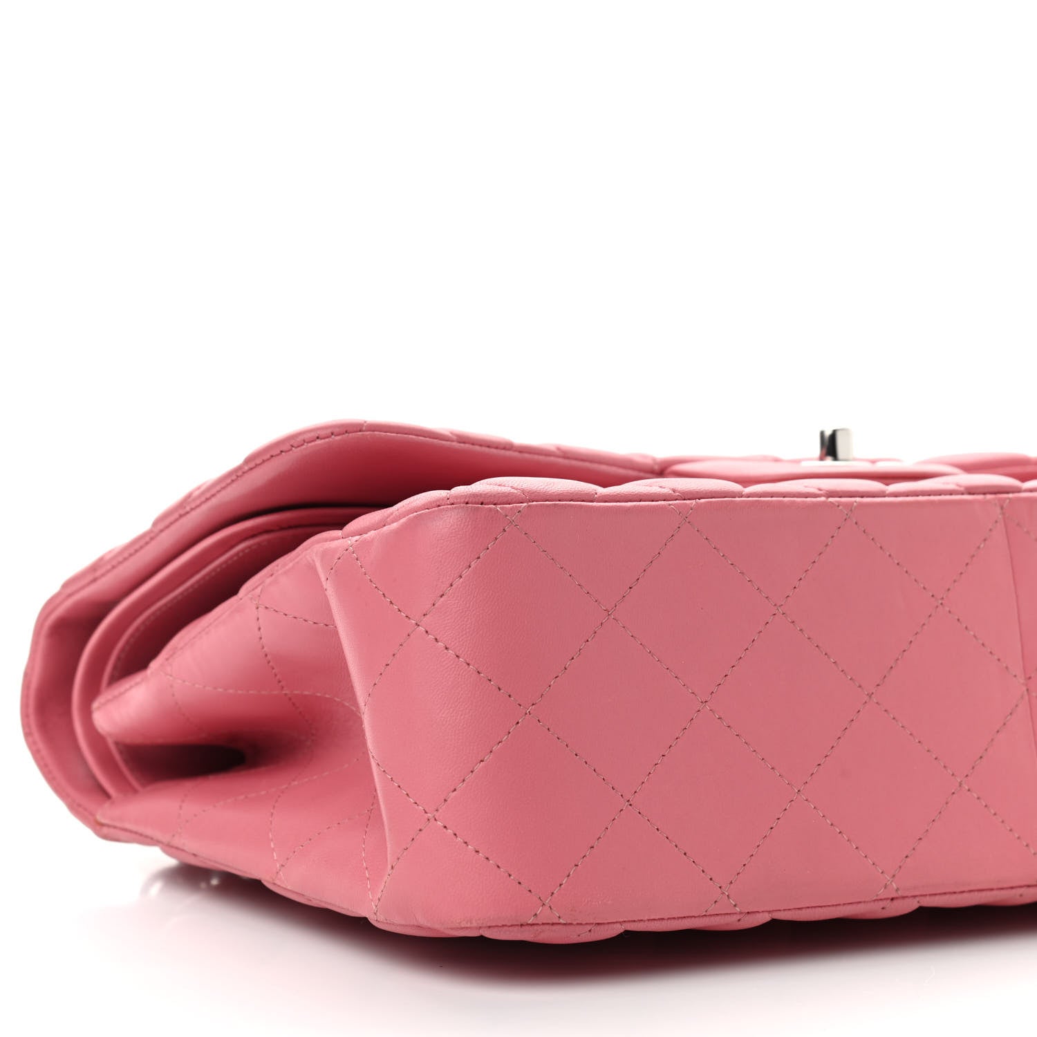 Chanel Lambskin Quilted Jumbo Double Flap Pink 8 of 11