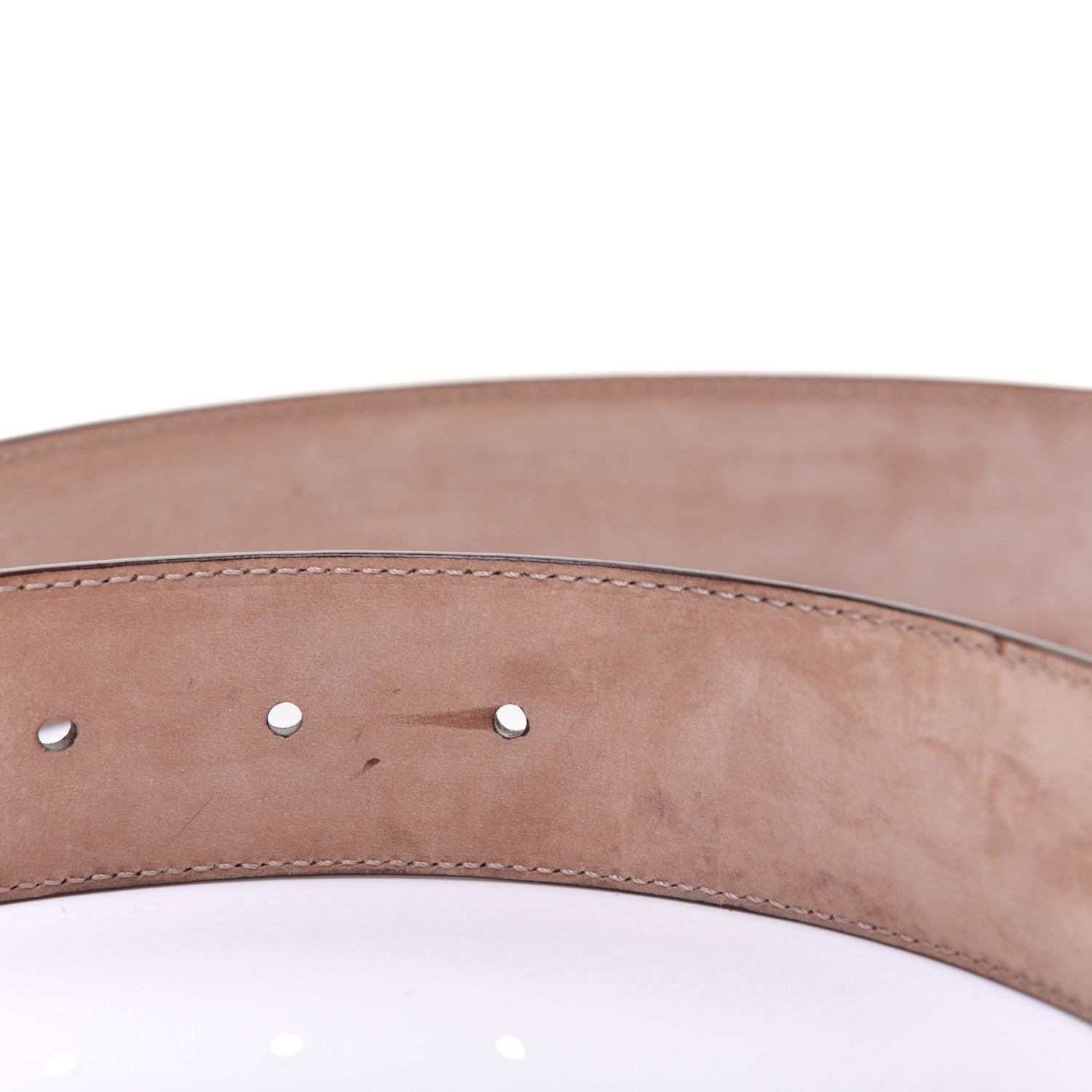 Gucci Calfskin Interlocking G 37mm Belt 90 36 Nut Brown 4 of 8