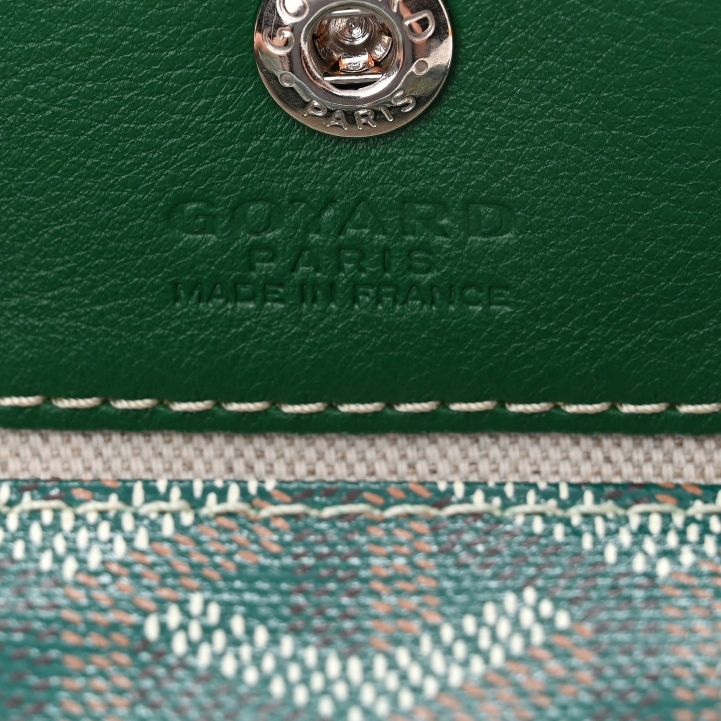 Goyardine Reversible Mini Anjou Green
