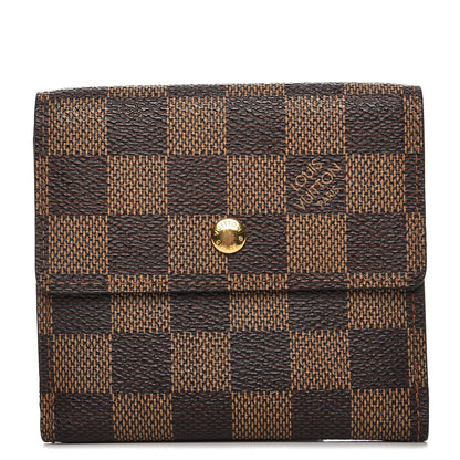 Louis Vuitton Damier Ebene Elise Wallet 1 of 6