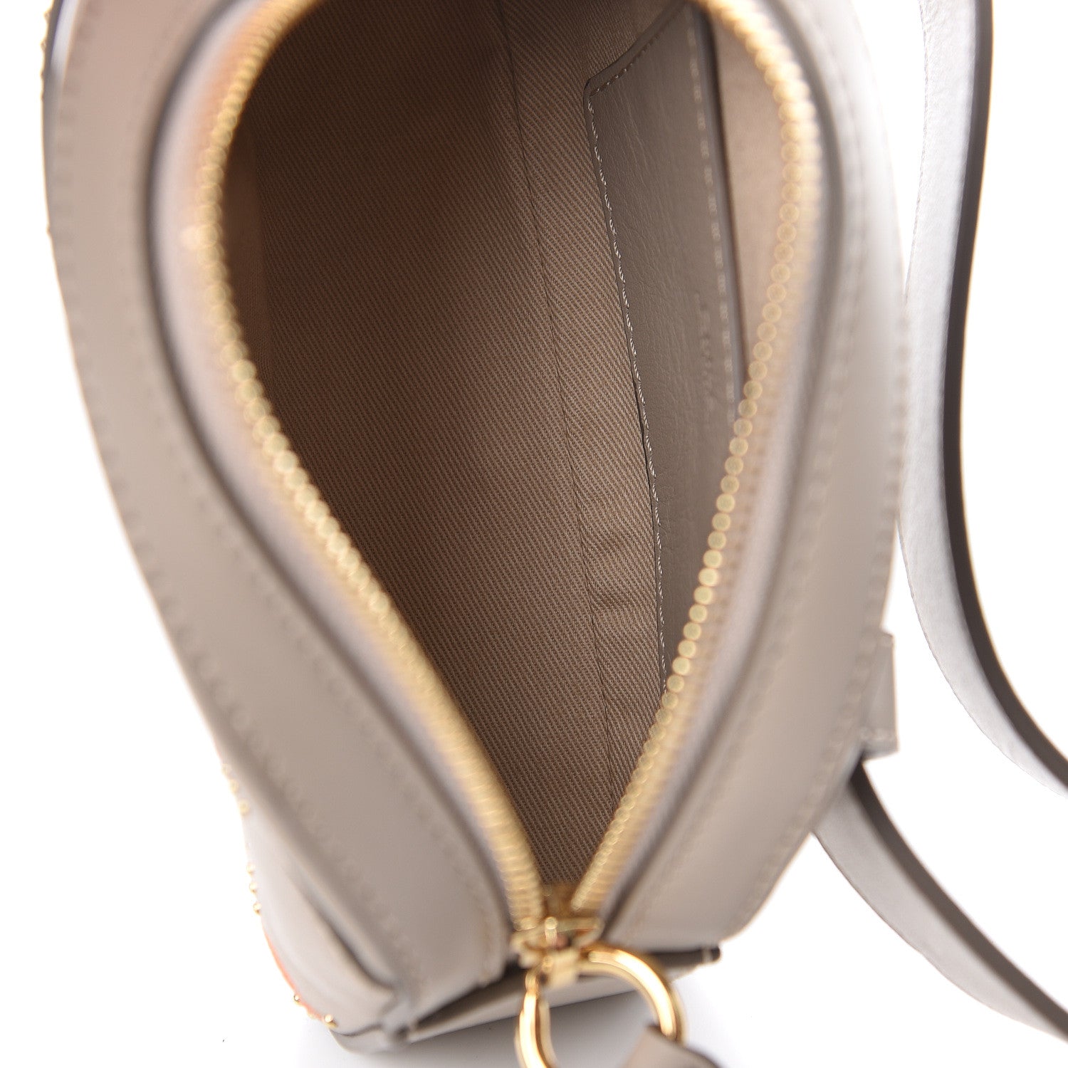 Chloe Smooth Calfskin Little Horses Embroidered Signature Belt Bag Pastel Grey 5 of 9