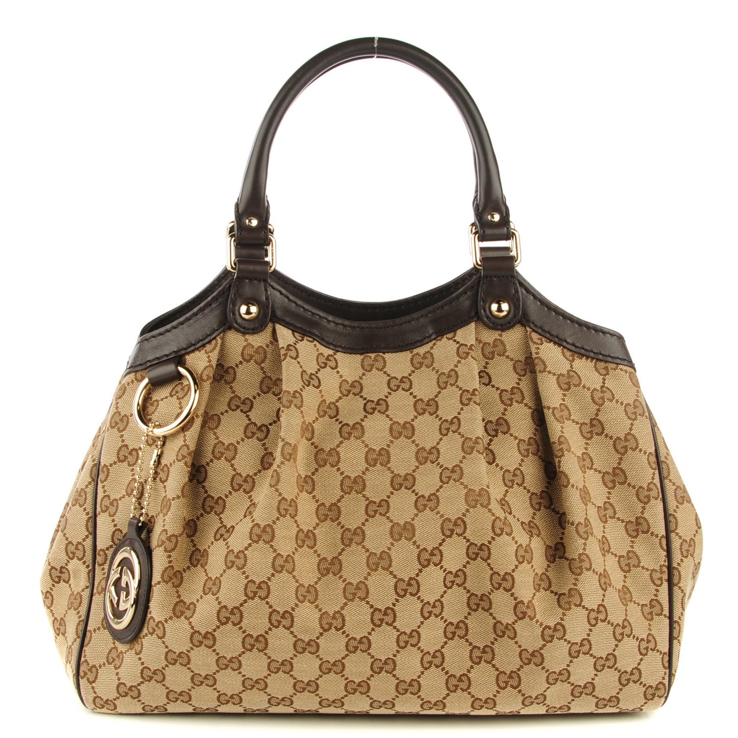 Monogram Medium Sukey Tote Dark Brown