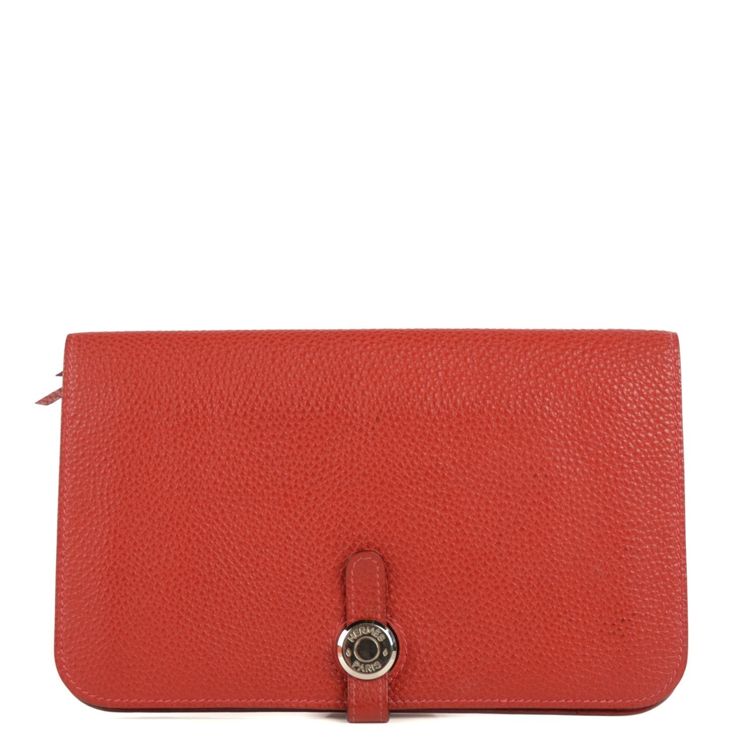 Hermes Togo Dogon Duo Wallet Vermillion 1 of 11