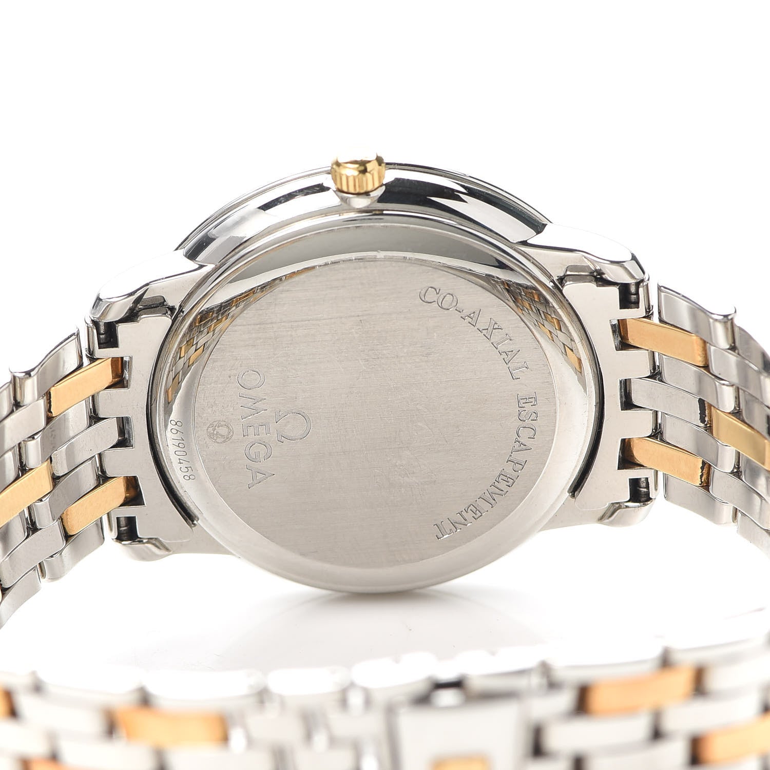 Omega Stainless Steel 18K Yellow Gold Diamond 36mm De Ville Automatic Watch Champagne 4374.15.00 4 of 6