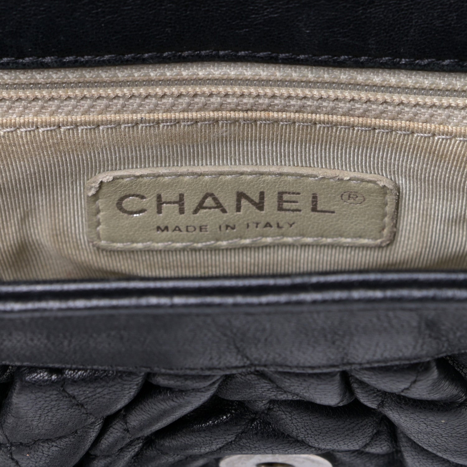Chanel Washed Lambskin Mini Chain Around Messenger Black 10 of 11