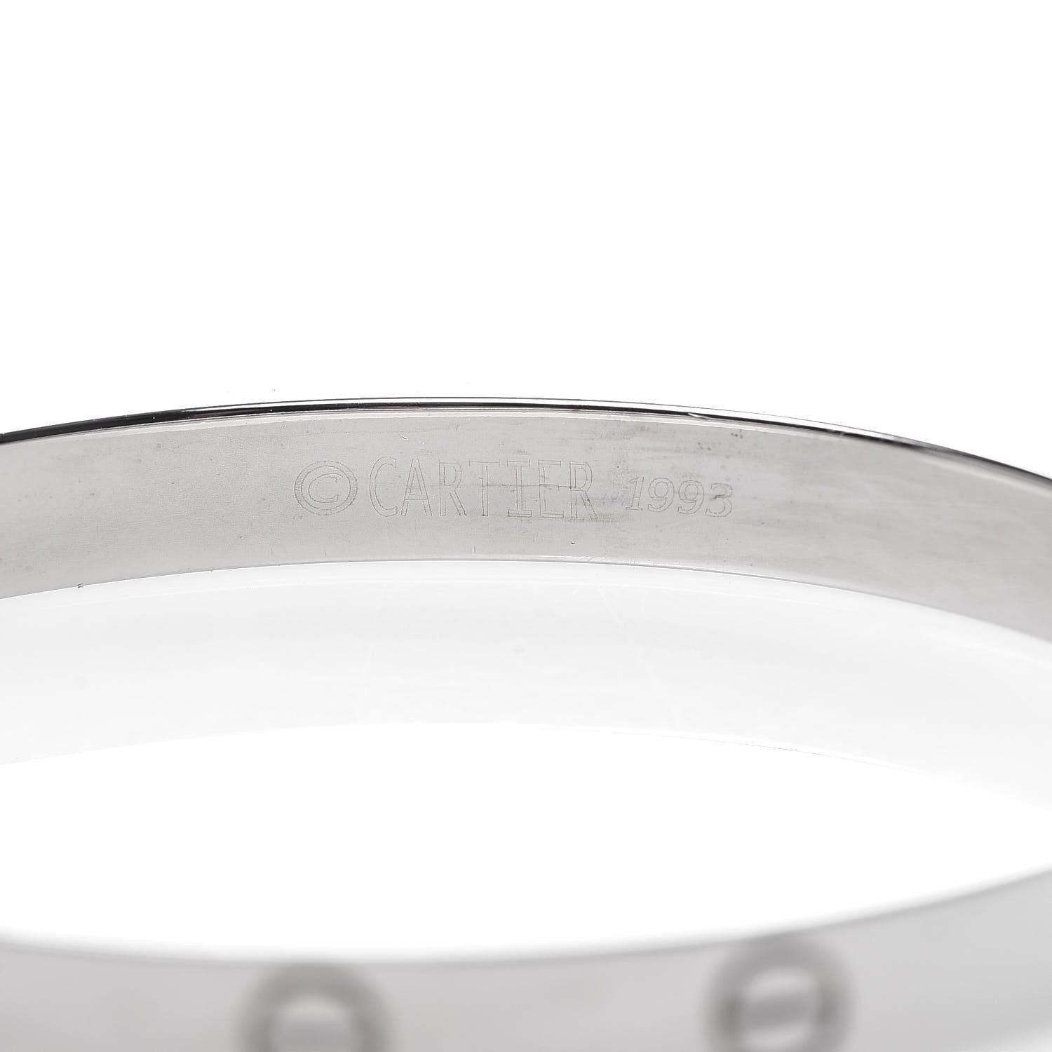Cartier 18K White Gold LOVE Bracelet 17 6 of 6