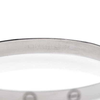 Cartier 18K White Gold LOVE Bracelet 17 6 of 6
