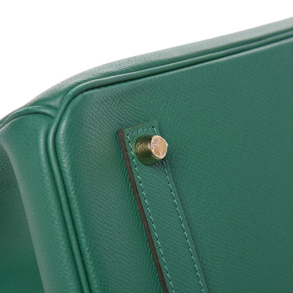 Hermes Epsom Birkin 35 Vert Vertigo 7 of 38