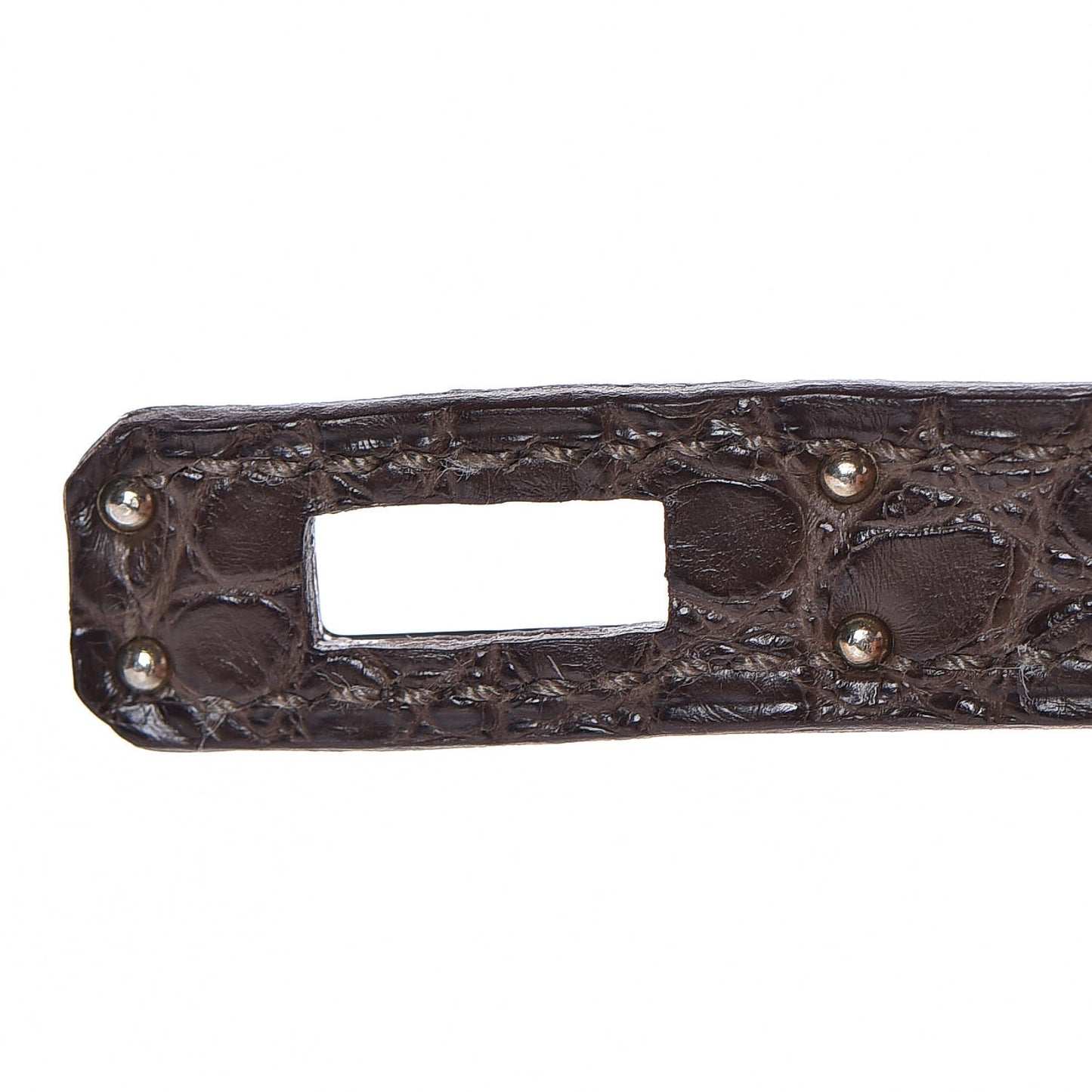 Matte Alligator Kelly Pochette Ebene