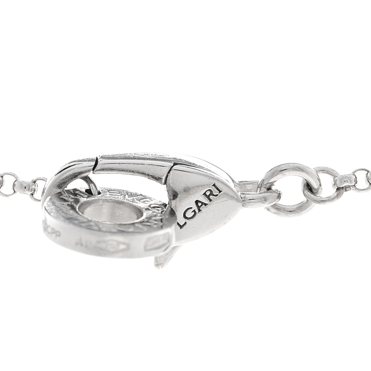 18K White Gold Diamond Croce Cross Pendant Necklace