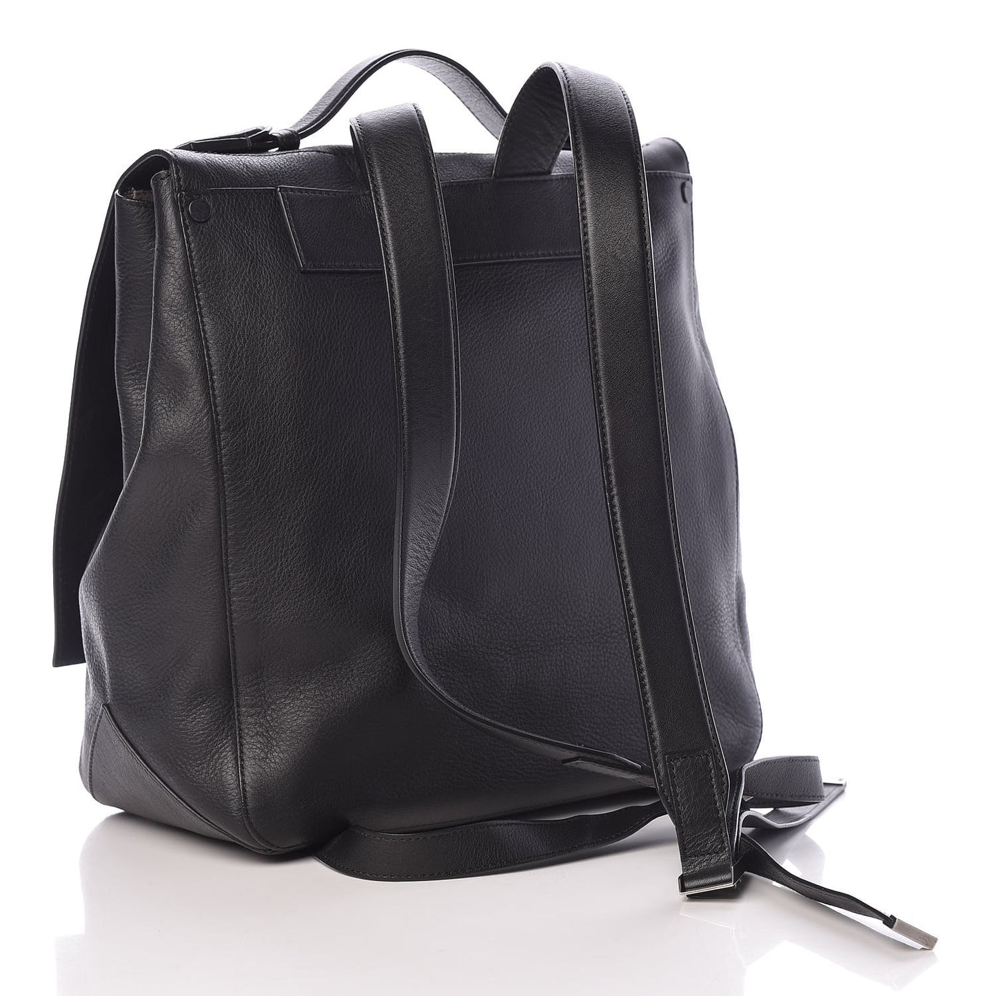 Calfskin Large PS Courier Backpack Black
