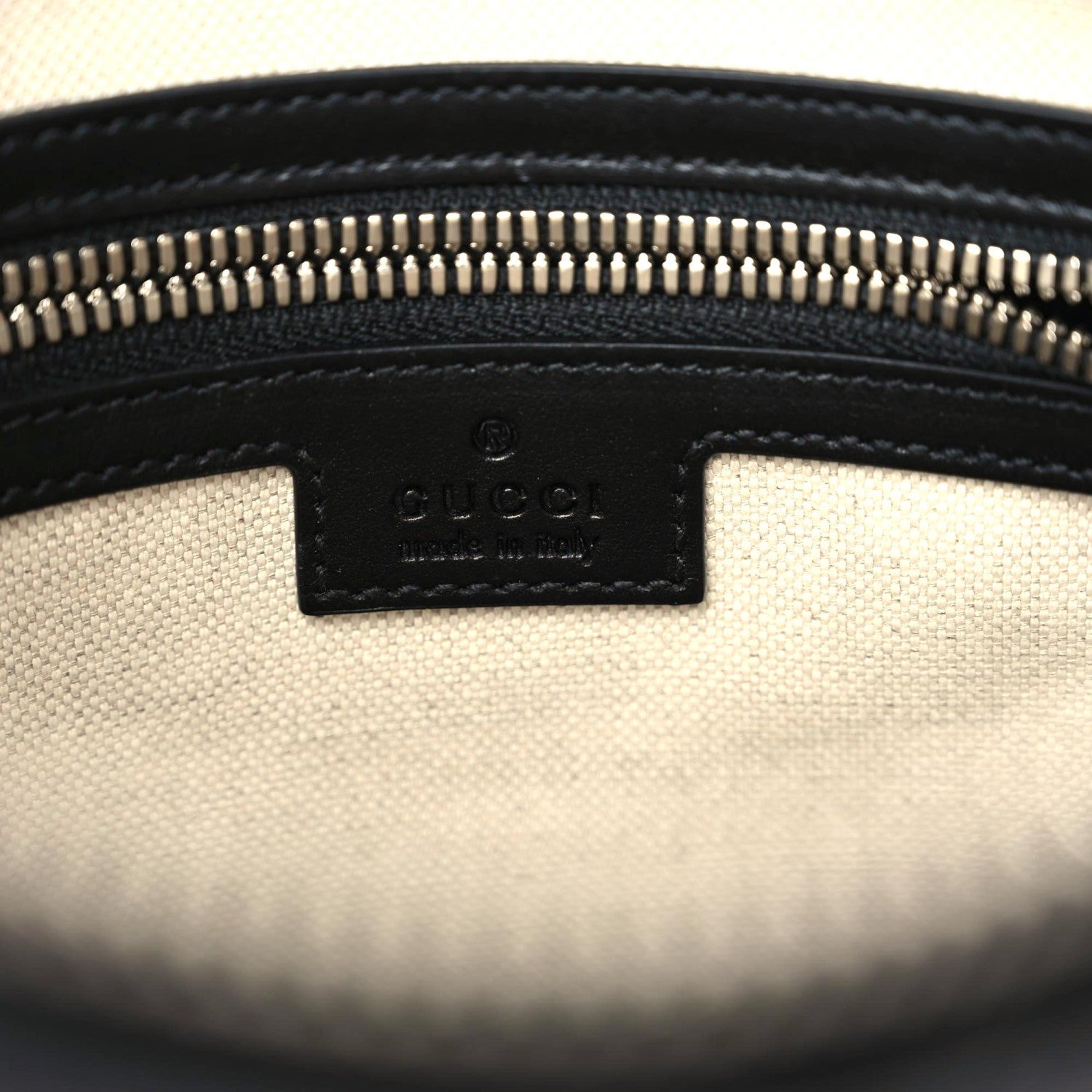 Gucci Calfskin GG Tennis Embossed Small Flat Messenger Bag Black 5 of 9