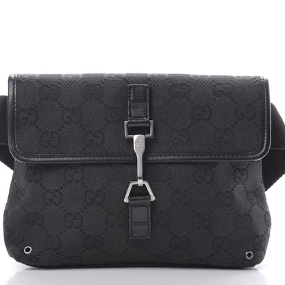 Gucci GG Monogram Web Flight Belt Bag Black 7 of 9