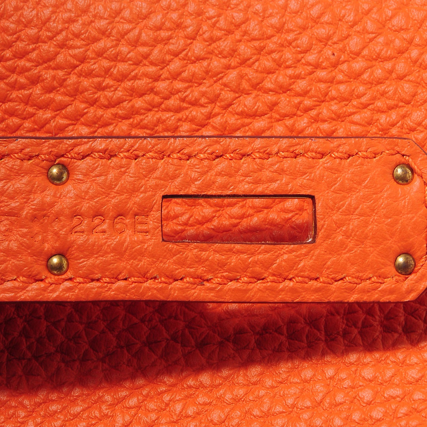 Togo Birkin 35 Orange