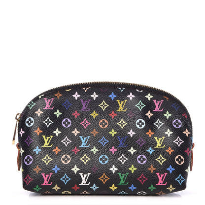 Louis Vuitton Monogram Multicolor Cosmetic Pouch Black Grenade 1 of 8