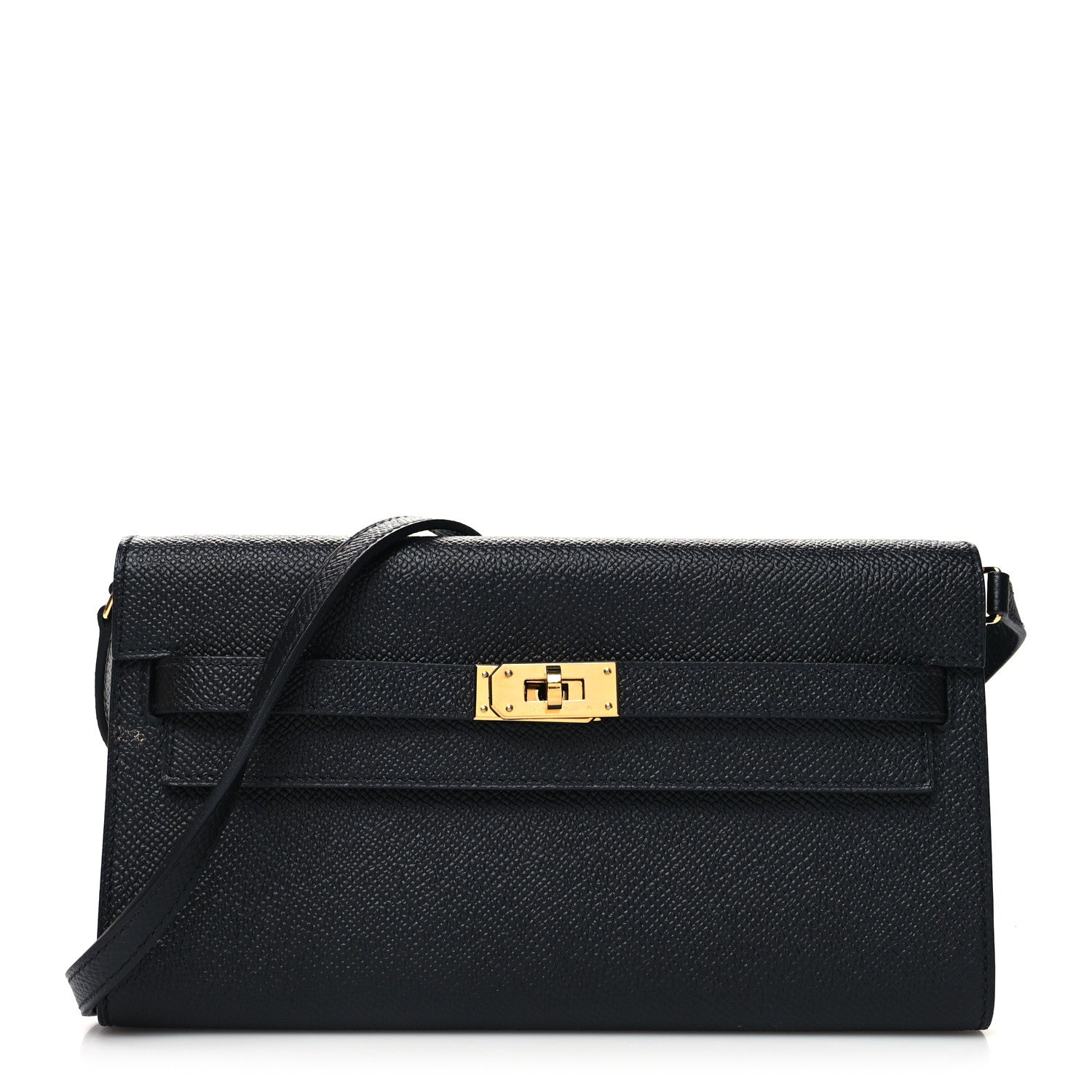 Hermes Epsom Kelly Wallet To Go Black 1 of 11