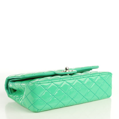 Chanel Patent Quilted Medium Double Flap Green 4 of 8