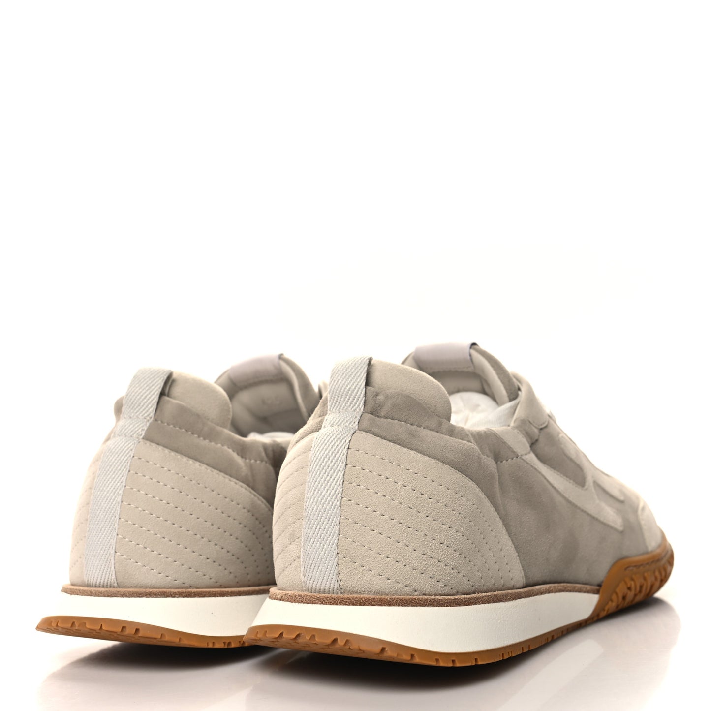Suede Goatskin Mens Jet Sneakers 42.5 Beige Esquisse Glaise