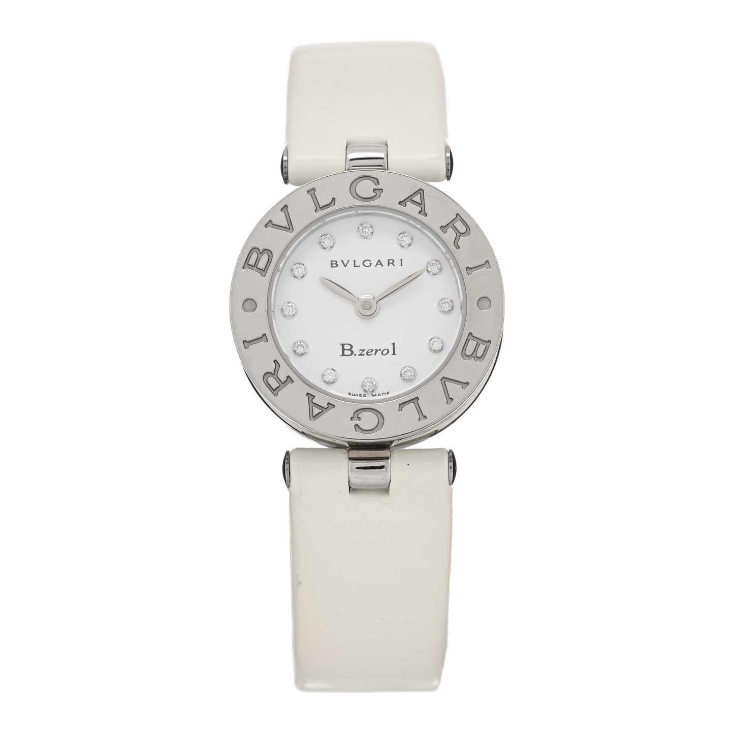 Stainless Steel Calfskin Diamond 22mm B.zero1 Quartz Watch
