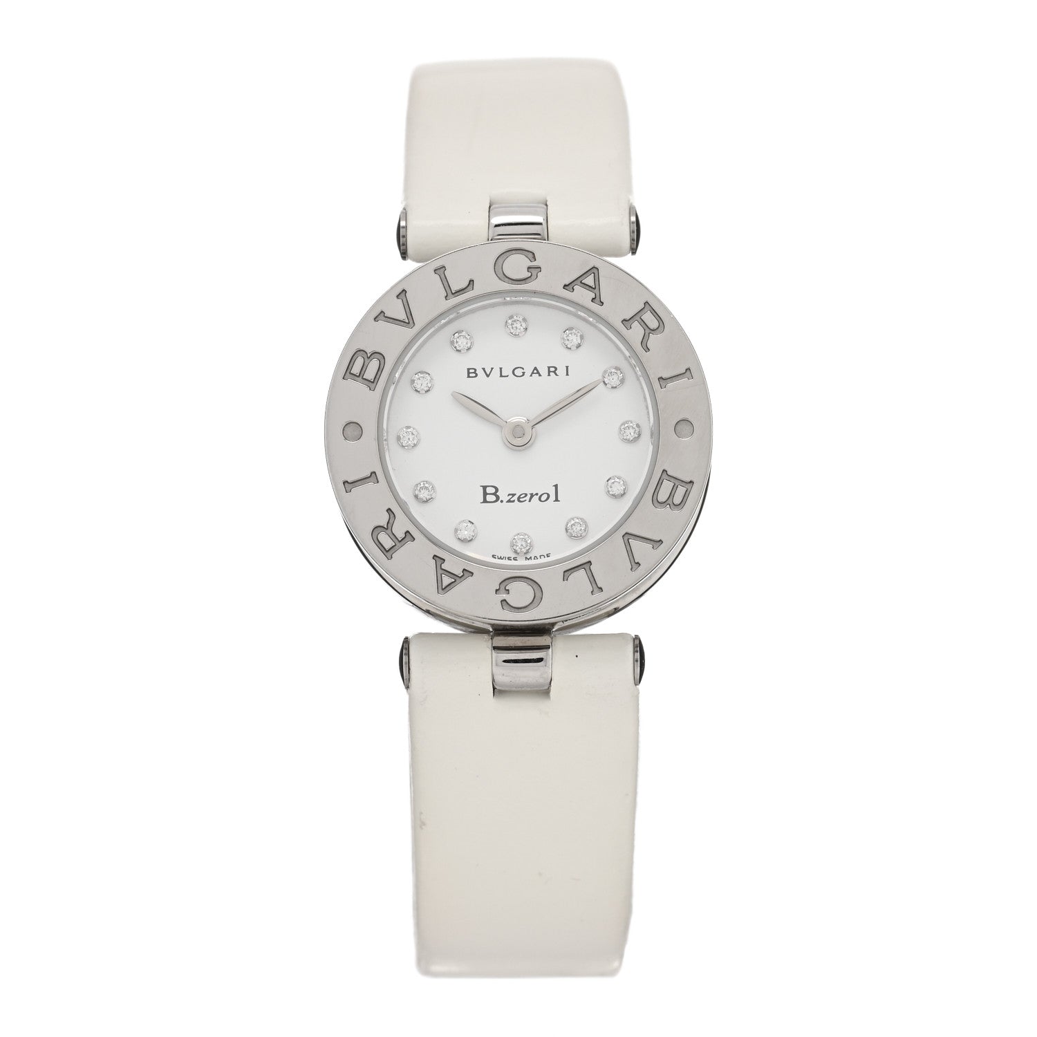 Bulgari Stainless Steel Calfskin Diamond 22mm B.zero1 Quartz Watch 1 of 5