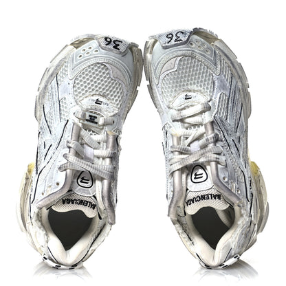 Balenciaga Mesh Rubber Monocolor Womens Runner Sneakers 36 White 2 of 8