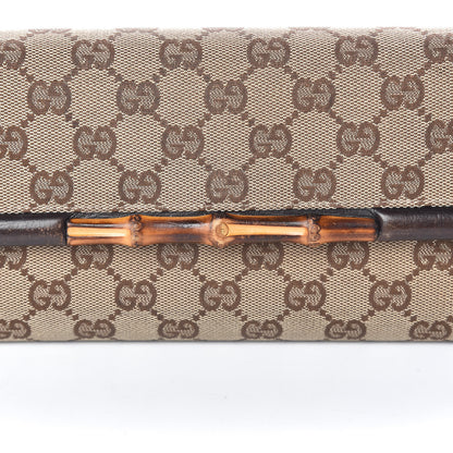 Gucci Monogram Bamboo Bar Clutch Dark Brown 11 of 11
