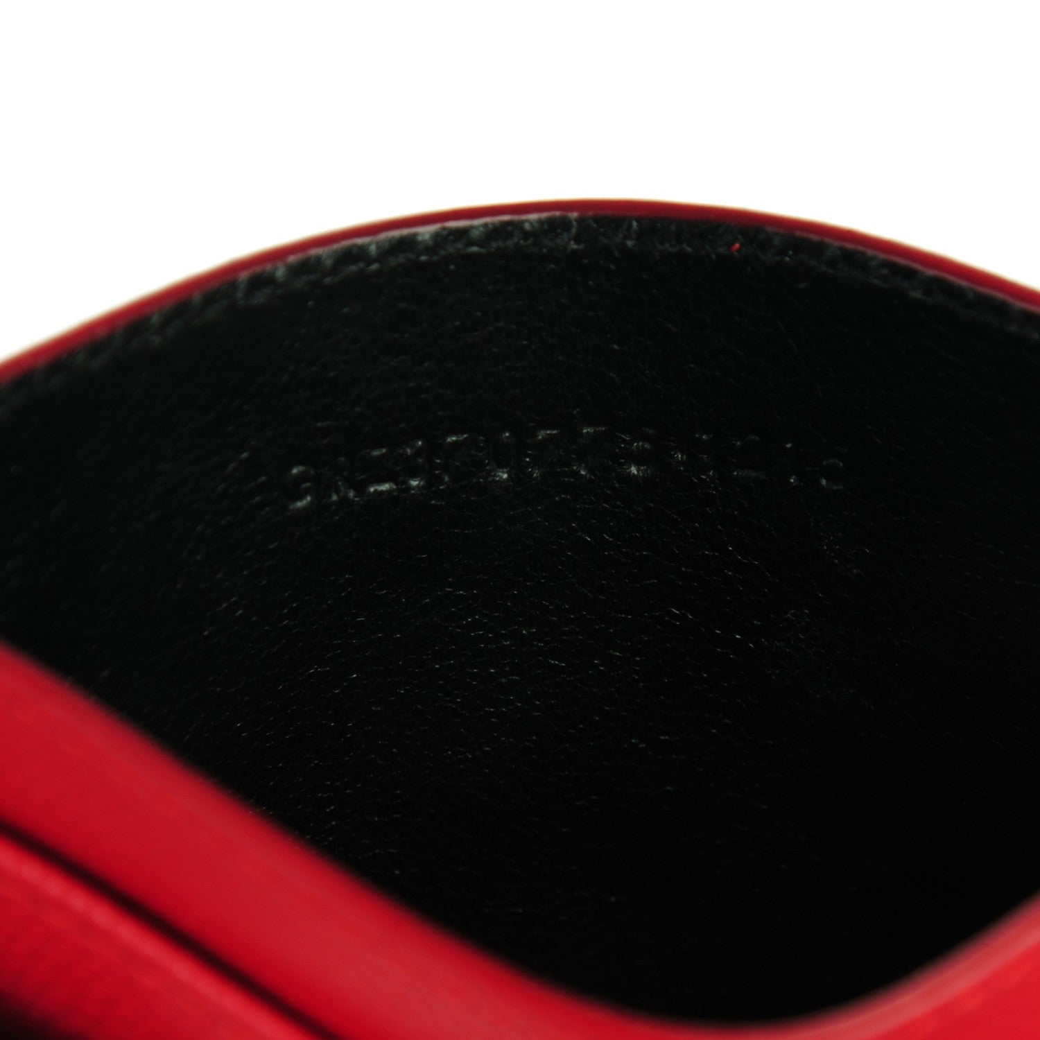 Saint Laurent Grain De Poudre Matelasse Chevron Monogram Credit Card Case New Red 7 of 7