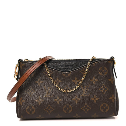 Louis Vuitton Monogram Pallas Clutch Black 1 of 9