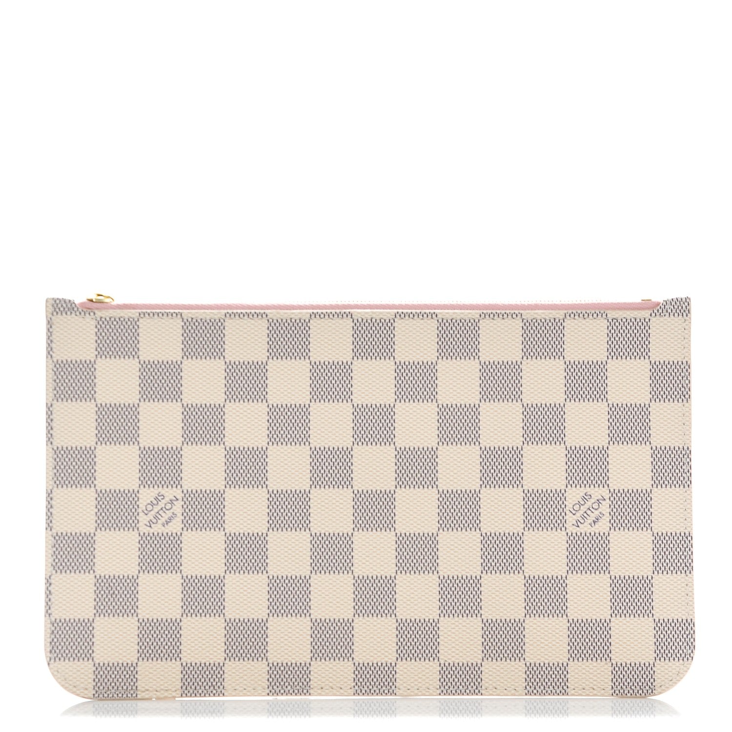 Louis Vuitton Damier Azur Neverfull MM GM Pochette Rose Ballerine 1 of 7
