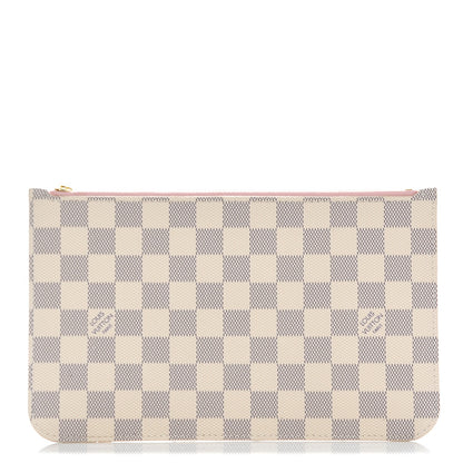 Louis Vuitton Damier Azur Neverfull MM GM Pochette Rose Ballerine 1 of 7