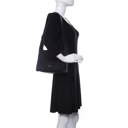 Prada Nylon Tessuto Messenger Bag Black 2 of 10