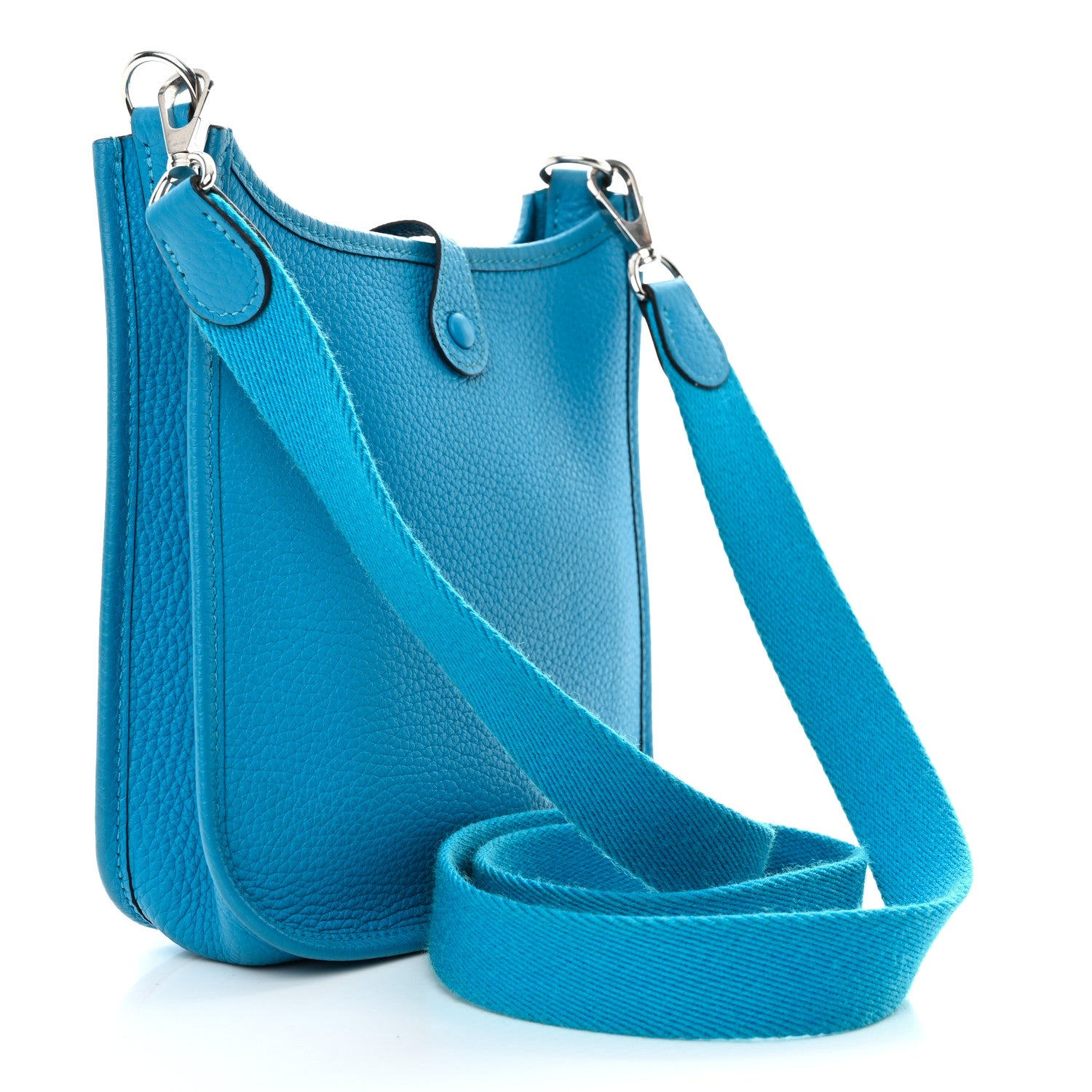 Hermes Taurillon Clemence Evelyne TPM Bleu Zanzibar 3 of 11