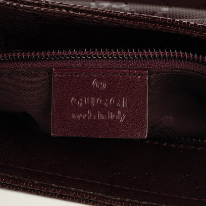 Gucci Imprime Monogram Medium Flat Messenger Bag Bordeaux 6 of 7