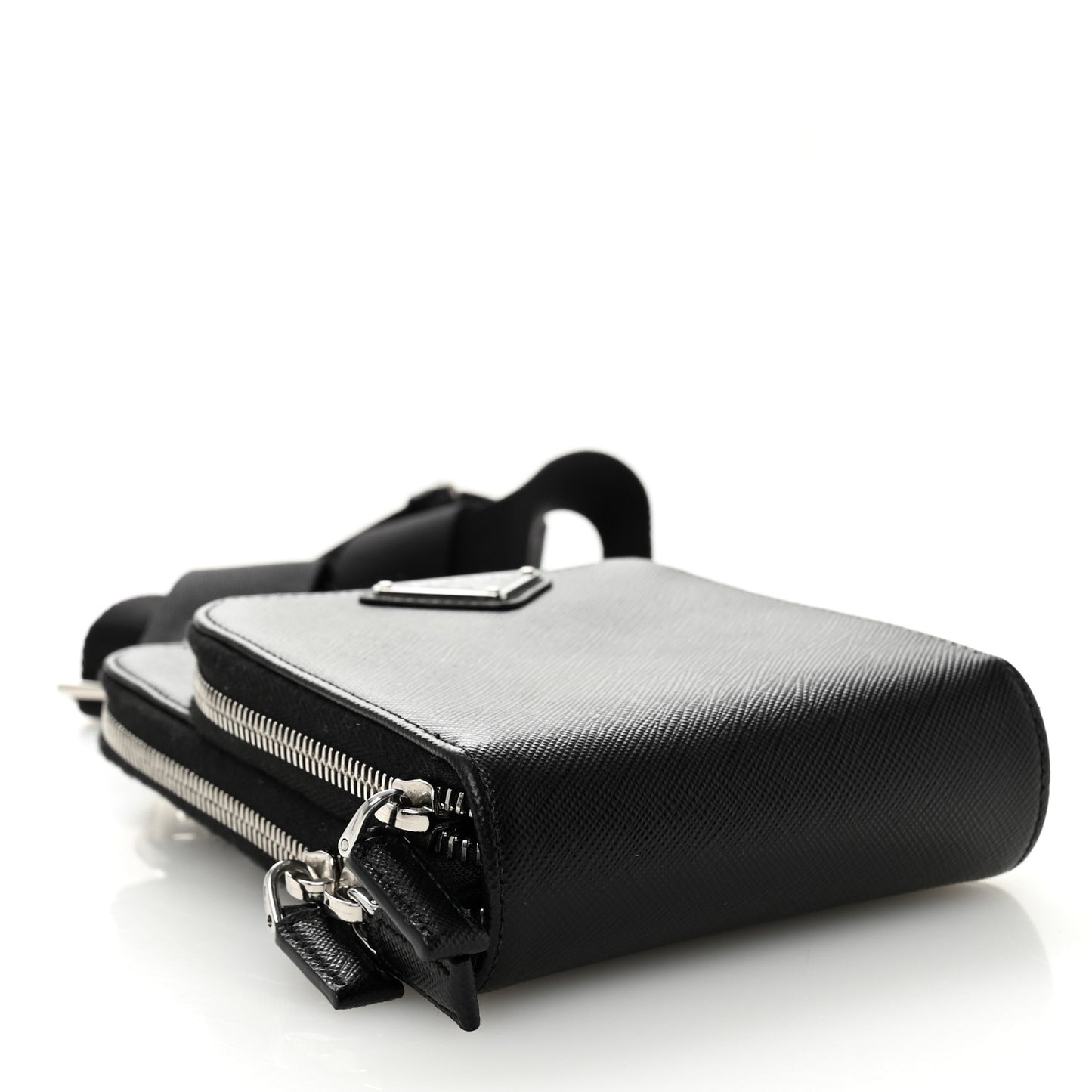 Saffiano Smartphone Case Crossbody Black