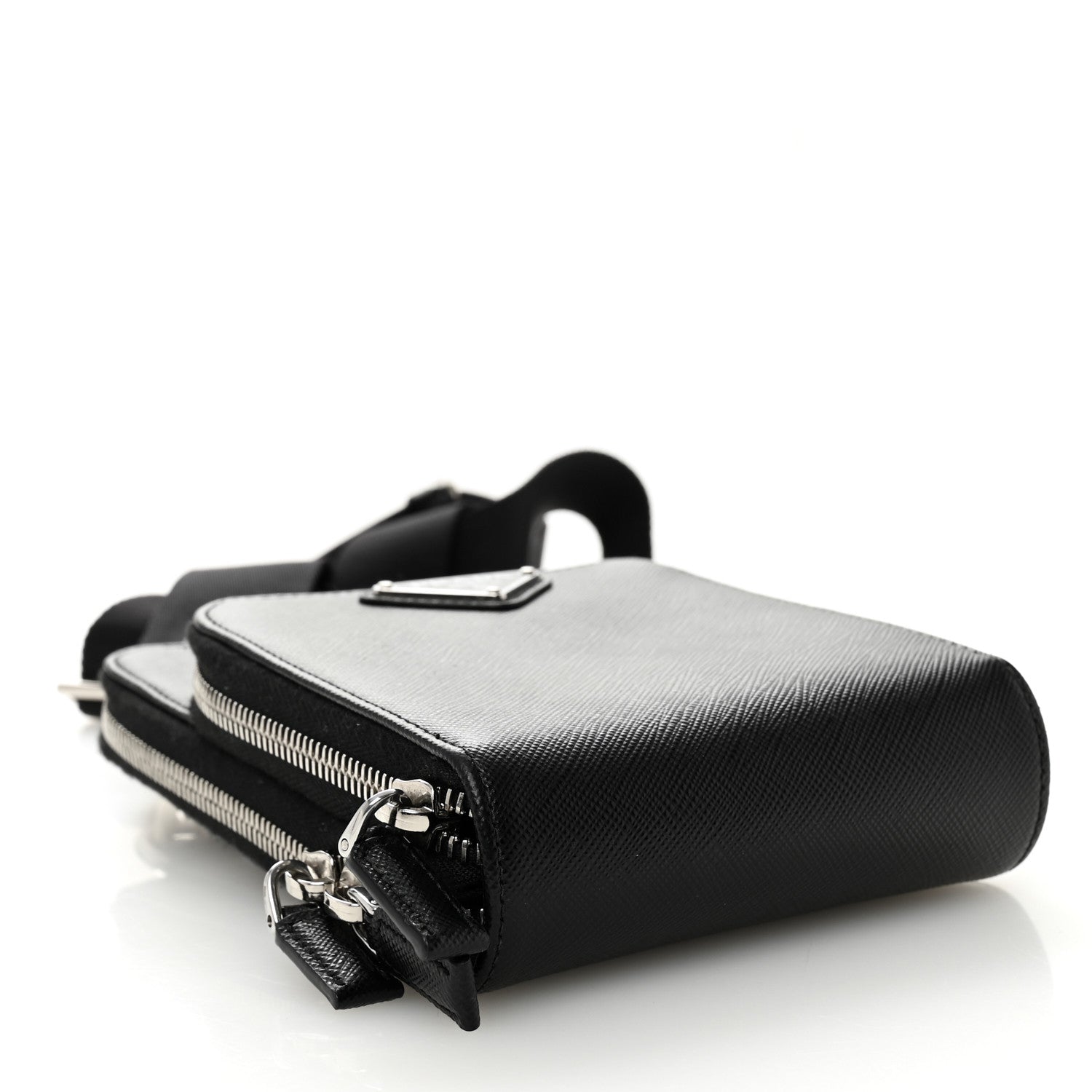 Prada Saffiano Smartphone Case Crossbody Black 4 of 12