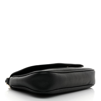 Gucci Pebbled Calfskin Medium Soho Flap Crossbody Black 4 of 11