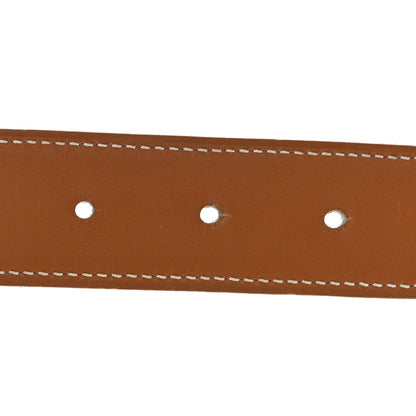 Hermes Epsom Swift 32mm H Belt 85 34 Gold Craie 4 of 6