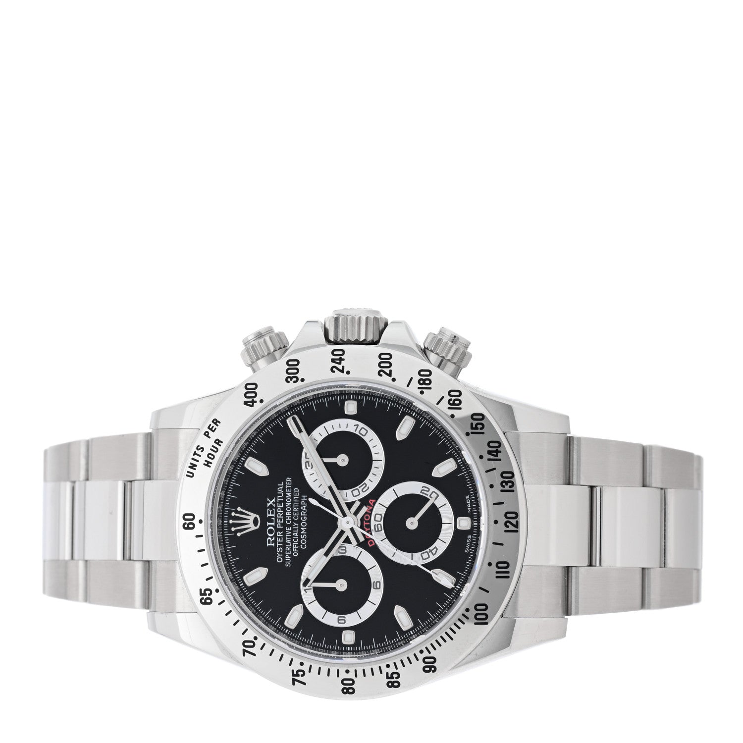 Rolex Stainless Steel 40mm Oyster Perpetual Daytona Cosmograph Watch Black 116520 2 of 4