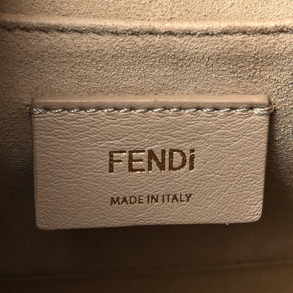 Fendi Vitello Liberty Bi-Color FF 1974 Embossed Kan I Shoulder Bag Black Maya 6 of 9